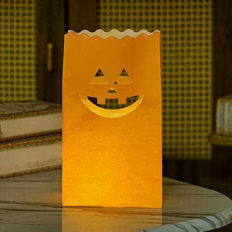 Luminaires Halloween - Sachets Luminaires Électroniques en Papier Ignifugé - Pour Décoration Extérieure - 15 x 26 cm - 1 Pièce (1/5)
