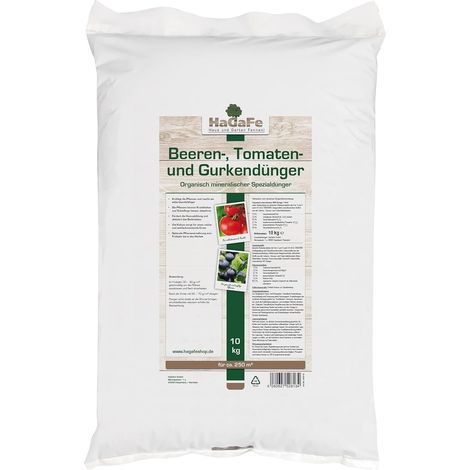 HaGaFe Beerendünger Tomatendünger Gurkendünger Gemüsedünger Hochbeetdünger 10kg (1 x 10 kg)