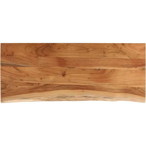 Comptoir de salle de bain 140x60x2,5 cm rectangulaire acacia