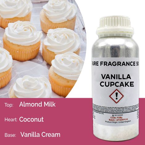 Huile parfumée pure Cupcake Vanille - 500 ml- Vendu par 1