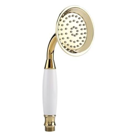 Pommeau de douche à main doré G1/2 ", pulvérisateur de salle de bains, douchette à main, accessoires pour la maison-Chrom (1/5)