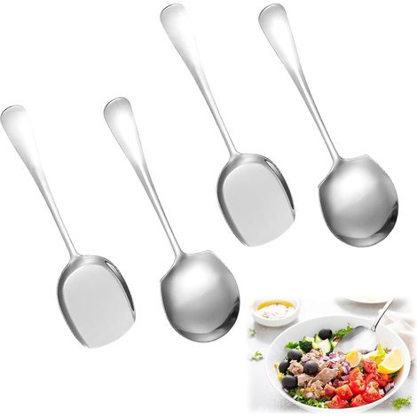 Pièces Cuillères de Service, Grande Cuillère de Service, Ustensiles de Cuisine Inox en Acier Inoxydable pour Cuisine (1/5)