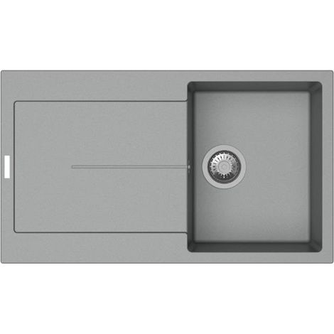 Enigma D100 lavello vasca e gocciolatoio croma (1/3)