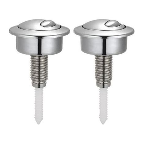Ensemble de 2 boutons de double chasse d'eau Siamp pour réservoir de WC Optima 49 Twyford Vitra (1/5)