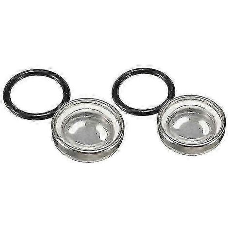 Joint de réservoir de maître-cylindre de frein unique de 18 mm avec voyant de niveau pour moto tout-terrain, compatible avec les modèles 14 mm, 12 mm et 10 mm (2 pièces de 18 mm). (1/5)