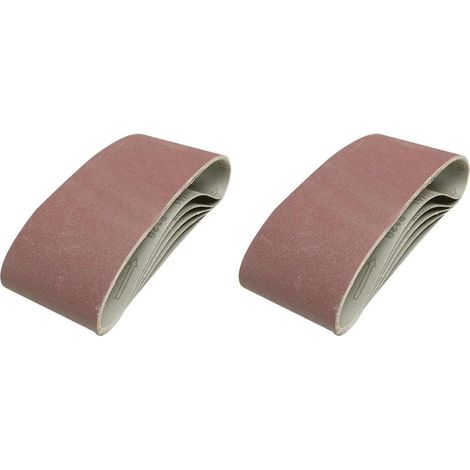 10 - Schleifband - Aluminiumoxid - Geweberücken - Für Holz, Metall und Lack - Grau - 100 x 610 cm (1/2)