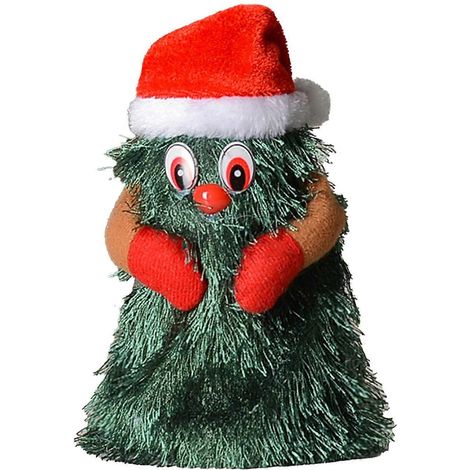 Sapin de Noël chantant et dansant, mignon et amusant, jouet en peluche électrique rotatif pour les fêtes
