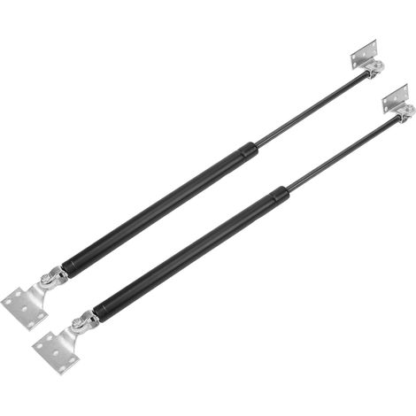 Lot 2 Vérins Hydrauliques 60cm/23.6in Noir pour Coffre Tatami, Fenêtre, Armoire, Tablette (1/5)