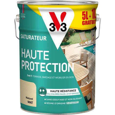Saturateur Haute Protection Biosourcé V33 naturel Mat - 5L + 20%