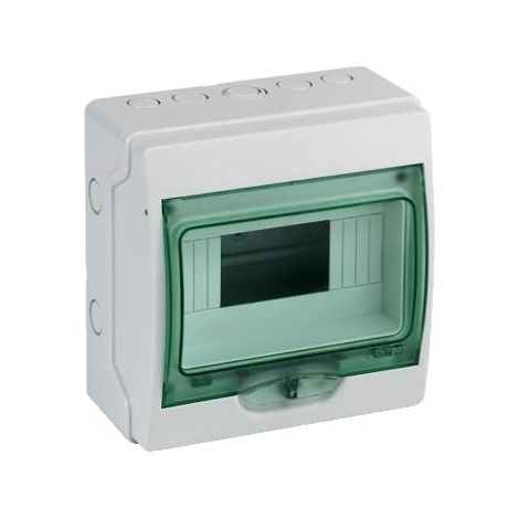 Mini coffret étanche - 1 rangée - 8 modules - Mureva