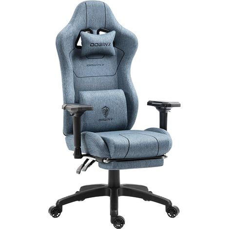Dowinx Gaming Stuhl Stoff Taschenfederkissen Massagefunktion PC Bürostuhl (1/5)