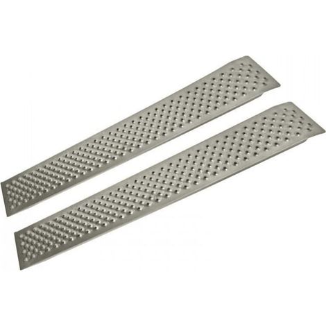 Dema – Rampe de chargement aluminium 1500 mm – Charge maximale 360 kg – Surface antidérapante – Set de 2 pièces pour motos et quads - DAR150G