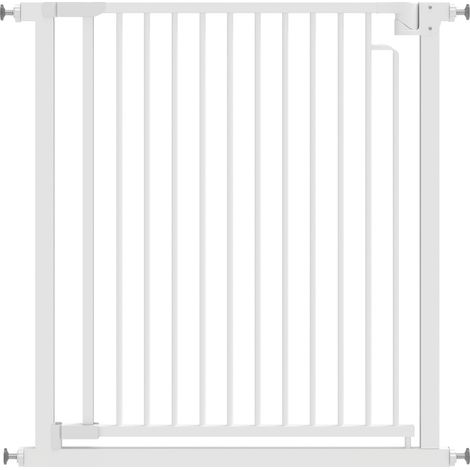 Cancelletto di sicurezza a pressione per bambini e animali 76-80 x 76 cm in acciaio bianco MODENUIT (1/3)