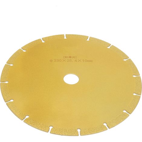 Disque de brasage segmenté circulaire à lame de scie diamantée pour la découpe du marbre 230 x 25,4 x 10 mm (1/5)