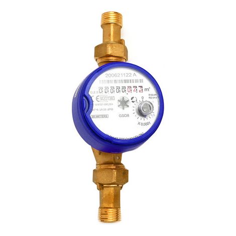 CONTATORE PER ACQUA FREDDA T50 QUADRANTE ASCIUTTO- Diam. 20 - 3/4 L.130- METER- pezzi 1