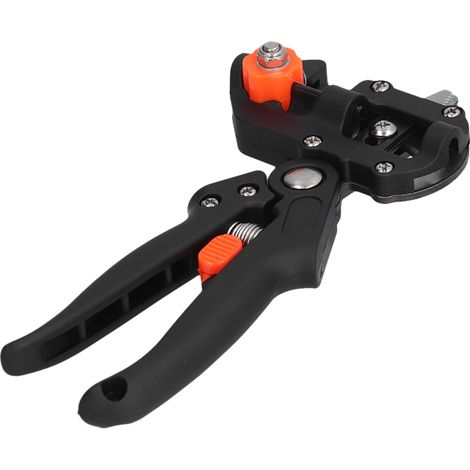 Secateur greffe plantes jardin coupe brindilles ABS acier carbone 3mm 5-14mm avec 2 lames et butee (1/5)