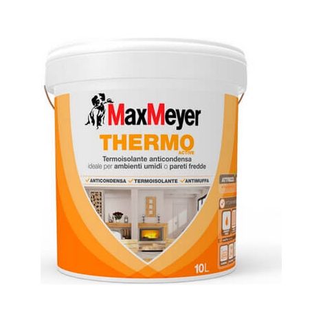 pittura murale termoisolante max meyer "thermo active a+" bianco 10 lt