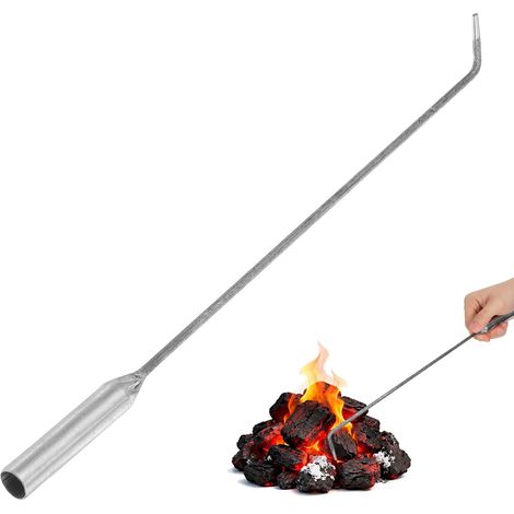 Feuerhaken aus Eisen Lang Kaminhaken Metall für Indoor