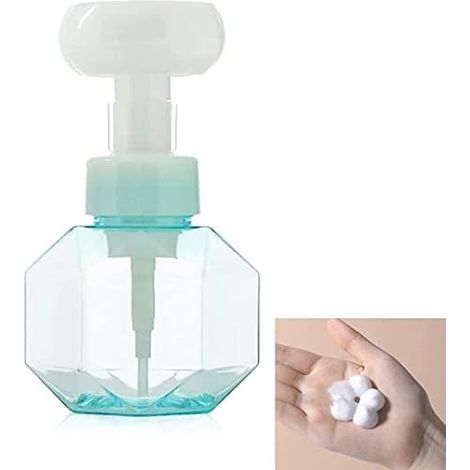 Distributeur de savon en forme de fleur, flacon distributeur de voyage rechargeable pour savon mousse pour les mains, flacon à bulles en forme de fleur pour savon mousse pour les mains (1/5)