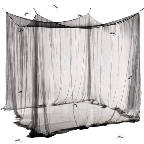 Moustiquaire pour lit de camping, grande protection carrée contre (1/5)