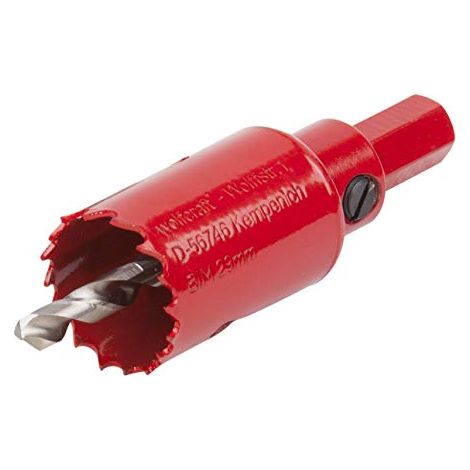 wolfcraft Sega a tazza BIM I 5465000 I Per materiali per costruzioni a secco, legno, plastica e metalli, profondità di taglio 40 mm