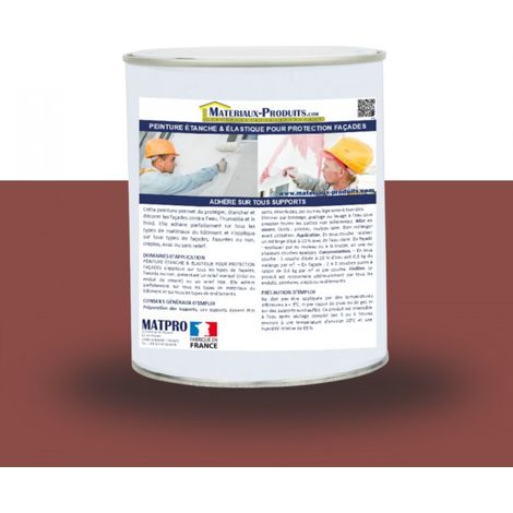 Peinture étanche & élastique pour protection façade - 6 Kg Roussillon - MATPRO (1/5)