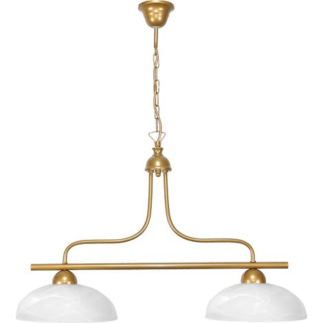 Lampadario a sospensione da soffitto con paralume in vetro e attacco E27 a LED nyks 7-678