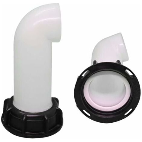 Bec de Vidange avec éCrou, Buse de RéServoir Deau Valve 1000l IBC Rallonge de Cuve, Extension Deau de Pluie Buse d'Extension Buse de Tuyau Adaptateur Universel pour Raccord Robinet Cuve IBC (1/5)