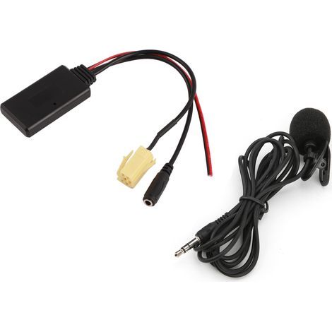 Bluetooth 5.0 AUX cable adapter with hands-free microphone replacement for Fiat 500/Grande Punto/Qubo/Fiorino