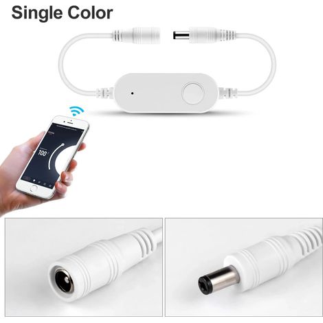 (Pour monochrome) Contrôleur LED intelligent compatible avec les passerelles, Alexa et l'application Google Home. (1/4)