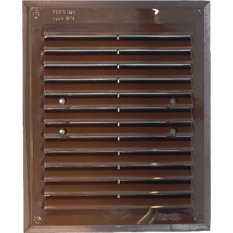 REJILLA DE VENTILACIÓN CON MALLA 175215MM MARRÓN - KRA 012 BR