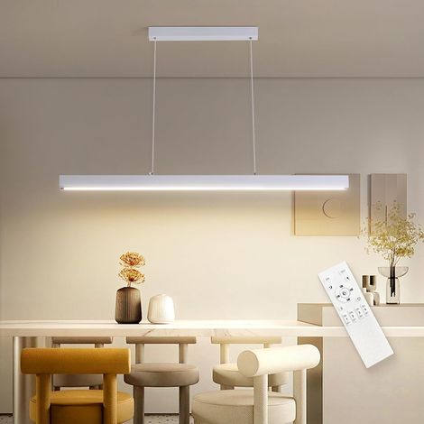 1 Suspension LED, 80CM, Hauteur Réglable, Télécommande, 36W 3600LM, Pour Salle À Manger Cuisine Bureau (1/5)