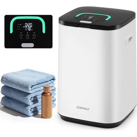 Design 23 L chauffe-serviettes, chauffage rapide et homogène, écran LED avec minuterie, pour salle de bain (1/5)