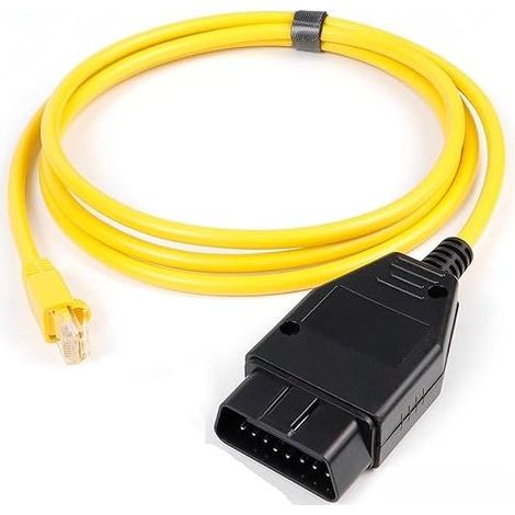 Câble Ethernet OBD OBDii Rj45 ENET OBDII pour codage d'interface 2m compatible G F-Series (fin) (1/4)