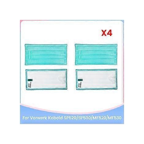 Lot de 4 lingettes de nettoyage pour aspirateur Kobold (1/5)