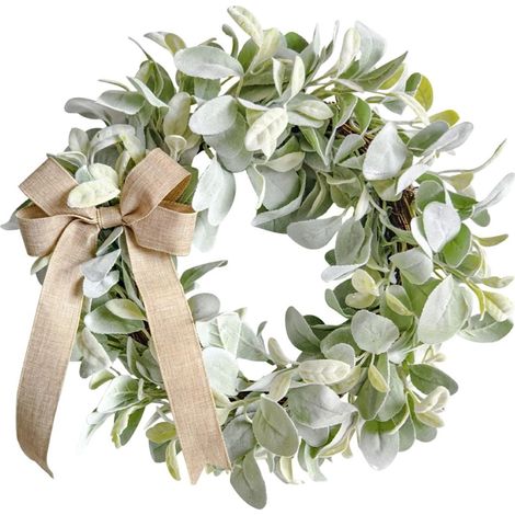 Guirlande En Feuilles De Molène - 40 Cm - Décoration Printemps Été Pour Porte Intérieure Extérieure - 1 Pièce (1/5)