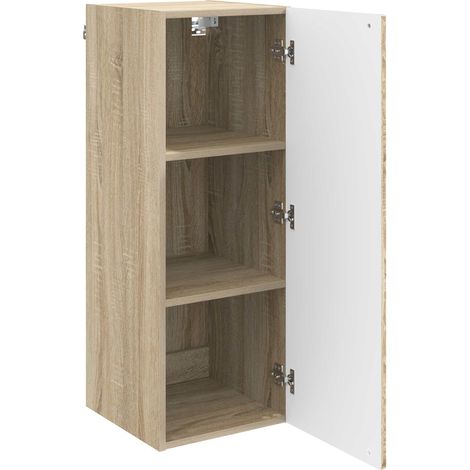 Armadietto a muro  Mobiletto a muro Rovere Sonoma 33 x 34,5 x 90 cm DAS807052 (1/5)