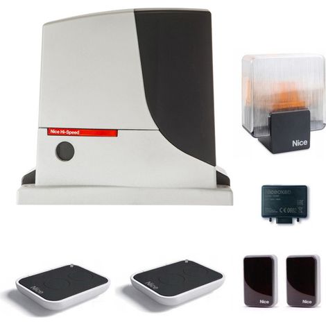 Kit de automatización para puertas corredizas NICE ROBUS 500 HS KIT RB500HSKCE de alta velocidad