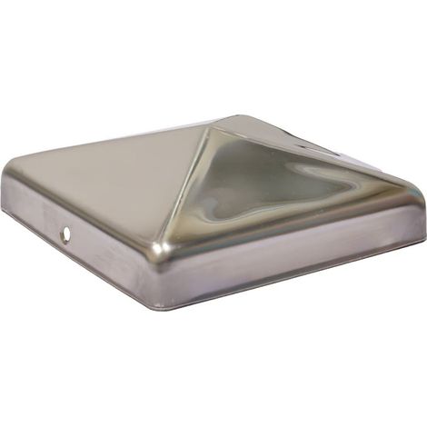 Pfostenkappen edelstahl für 14 x 14 cm Pfosten - Pro Stück