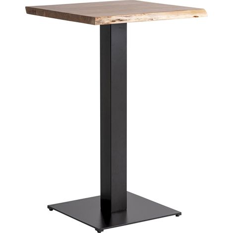 Table de bar industrielle en bois de manguier marron naturel - Bois de manguier marron naturel (1/5)