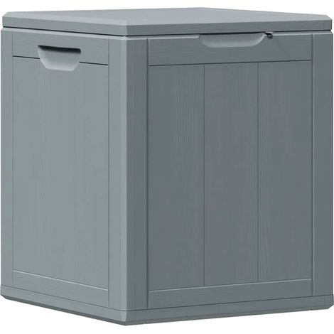 Boîte de rangement de jardin,Coffre de rangement 90 L Gris PP Rotin CFW131138 (1/5)