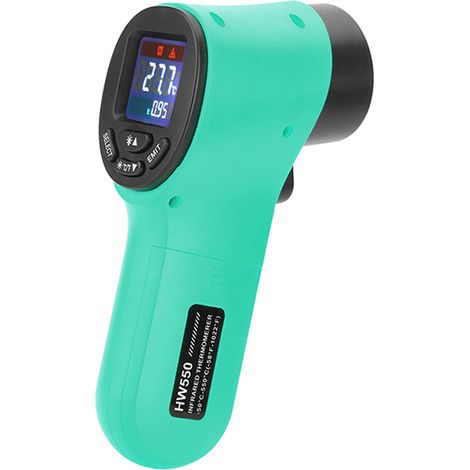 Thermomètre infrarouge numérique portatif sans contact, pyromètre pour Aquarium, Laser LCD, extérieur industriel-50 550 C (1/5)