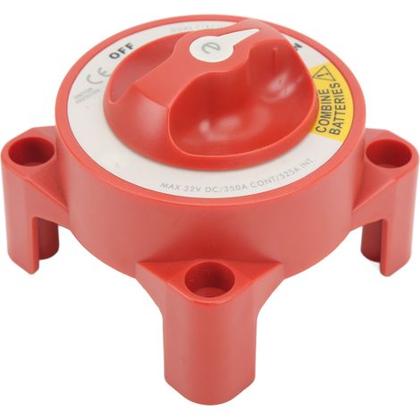 Interrupteur coupe-batterie 350 A étanche à 4 goupilles avec bouton rotatif marche/arrêt pour bateaux et camping-cars (1/5)