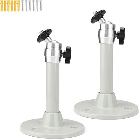 Support Videoprojecteur, Fixation Plafond Alliage Alu, 2 Pièces Rotatif Support Retroprojecteur avec Vis Montage, pour Caméras Surveillance Divers Projecteurs (1/5)