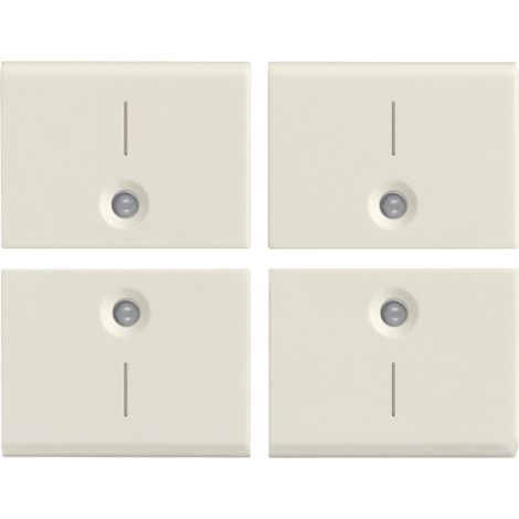 VIMAR - 16841.1.B Quattro mezzi tasti 1M simbolo I bianco
