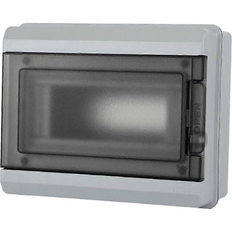 Verstellbare HT-Serie-Anschlussdose für die elektrische Hausinstallation, 12-fach, mit Leitungsschutzschalter, IP65 wasserdicht und Schalter. (1/5)