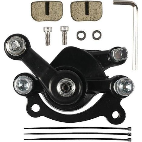 Étriers et plaquettes de frein à disque arrière adaptés aux mini-motos 43/47/49cc, mini-quads, scooters électriques et motos tout-terrain, noirs. (1/5)