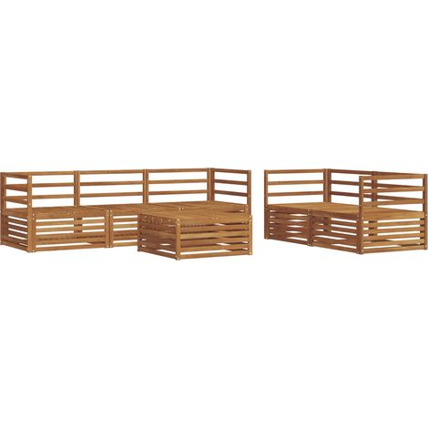 Set di divani da esterno 6 pcs Naturale vidaXL (1/5)