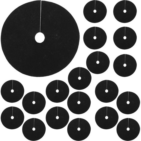 20 x Mulching Discs for Trees - Round Mulching Ring for Effective Trees - Weed and Root Control Mat - Ideal for Trees (1/5)