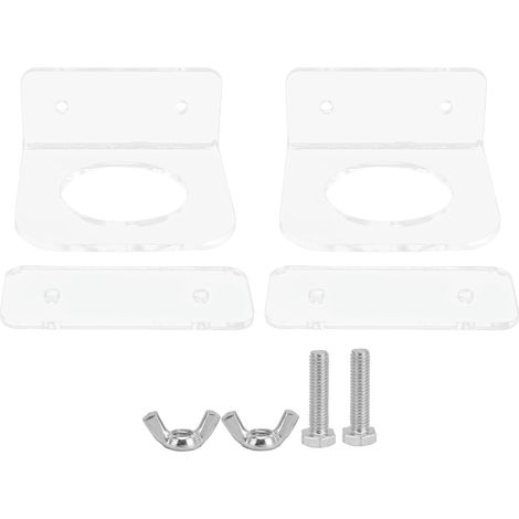 Support De Gamelle Pour Animaux - Fixation Double Vis Anti-Rongeur - Pour Cage Chien Chat Oiseau - Lot De 2 (1/5)
